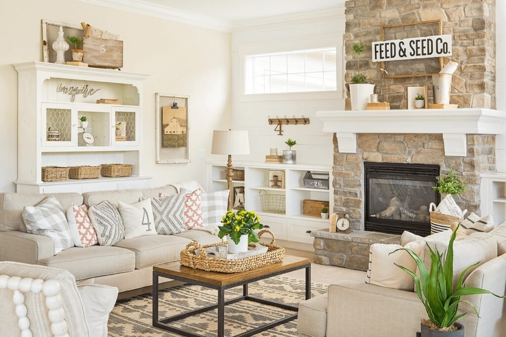 Farmhouse living room Ideas