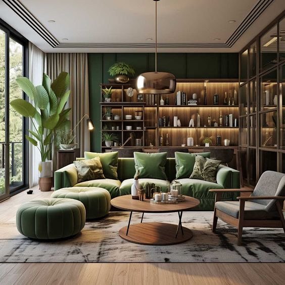 Green living Room Ideas