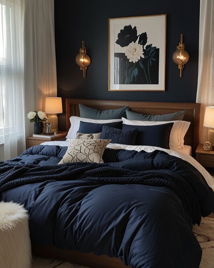 Navy Bedroom Ideas
