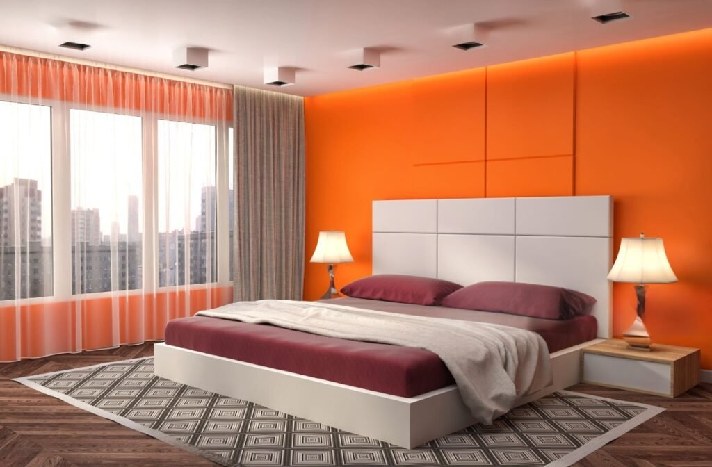 Orange Bedroom