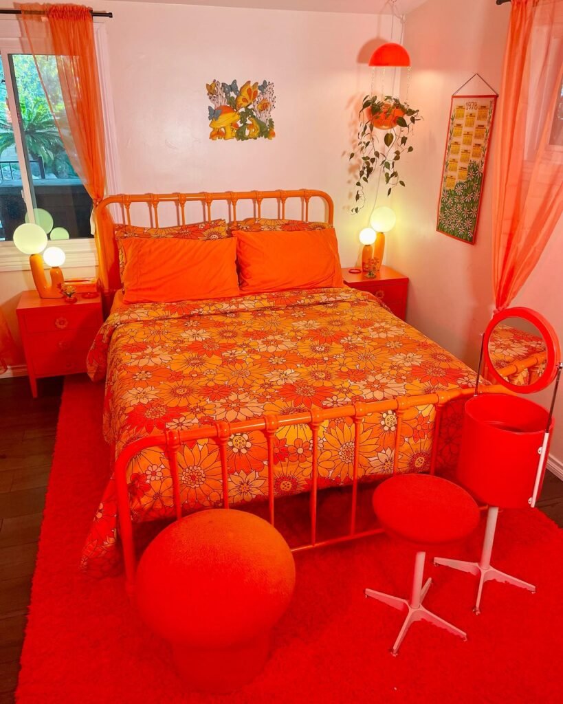 Orange Bedroom